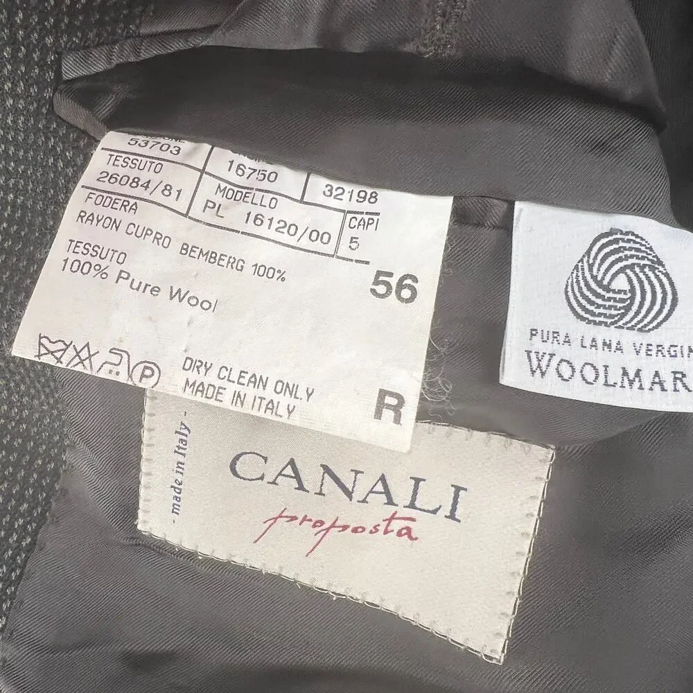 Canali Proposta 100% Wool Sport Coat Bernini Beverly Hills Size Euro 56 (US 46)